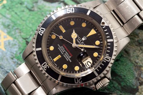 vintage rolex submariner 1680 red